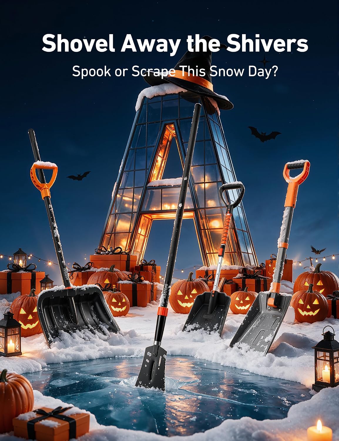 Detalle 2 de AstroAI Folding Snow Shovel 38.4-Inch