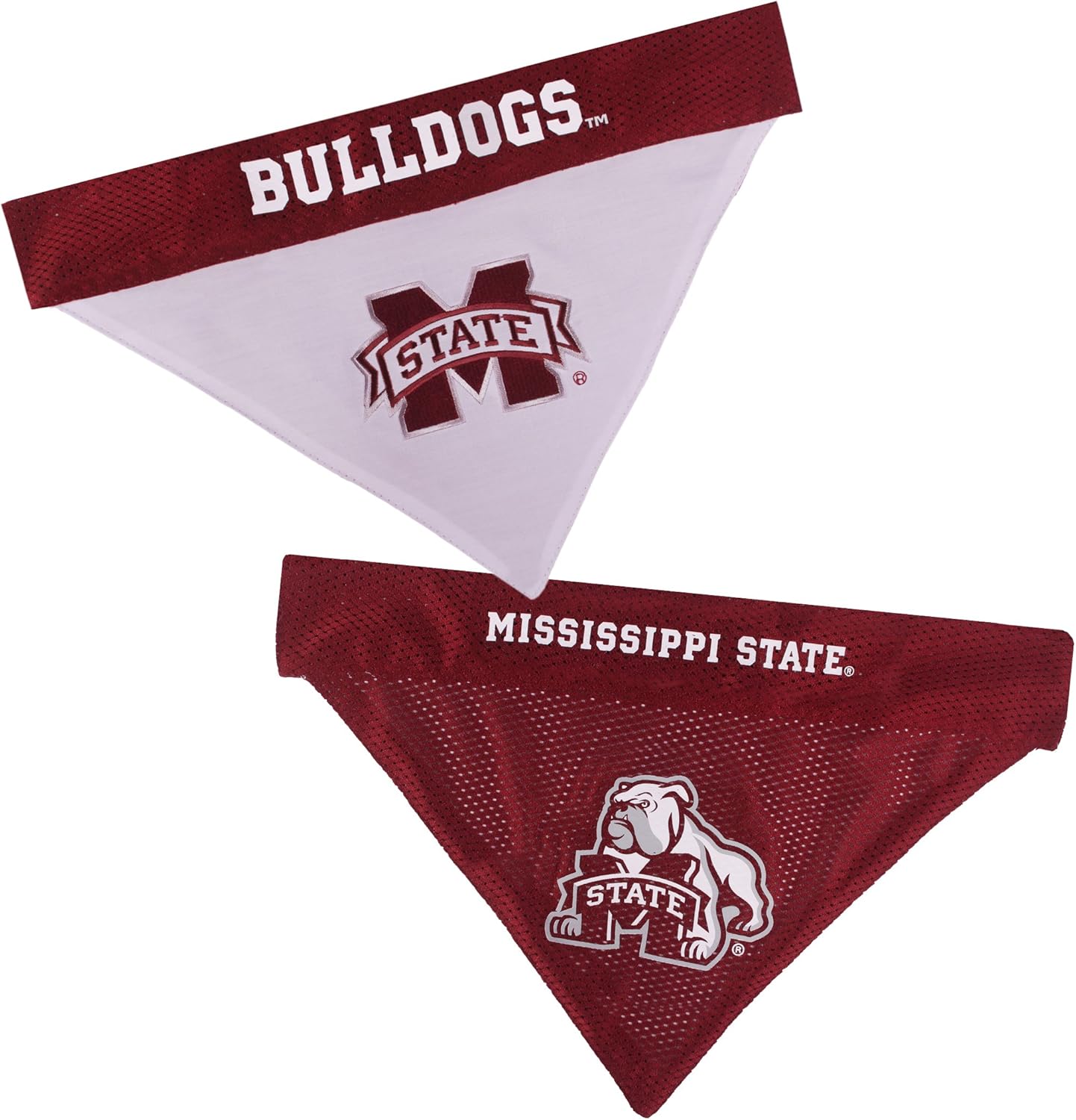 Detalle de Pets First Collegiate Reversible Pet Bandana (Ohio State Buckeyes), Large/X-Large