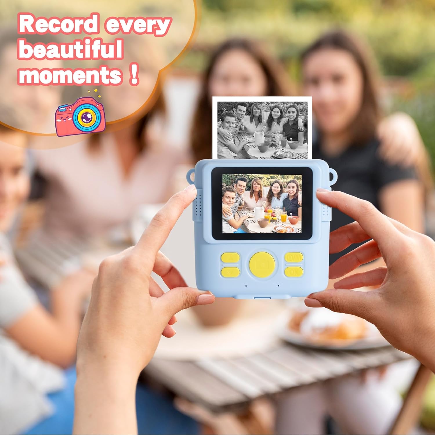 Thumbnail 4 de Hikkon 12 Rolls Kids Instant Print Camera Thermal Paper — DIY Colourable Photos On The Go