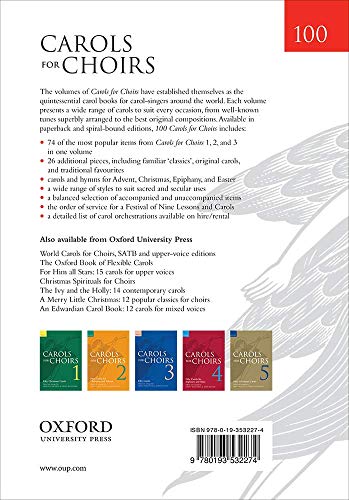 Detalle 2 de 100 Carols for Choirs: a practical, well-rounded collection for SATB choirs