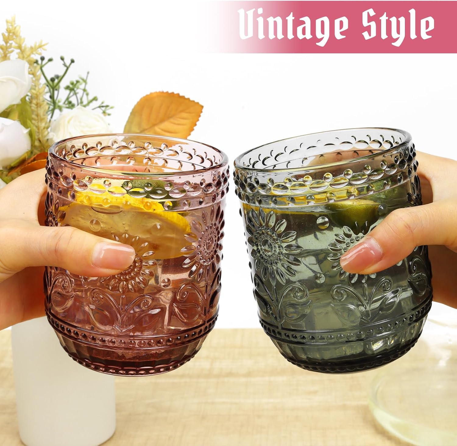 Thumbnail 2 de Topsky bunte Trinkgläser im 4er-Set (Cocktailgläser) mit 360 ml – stapelbar & spülmaschinengeeignet