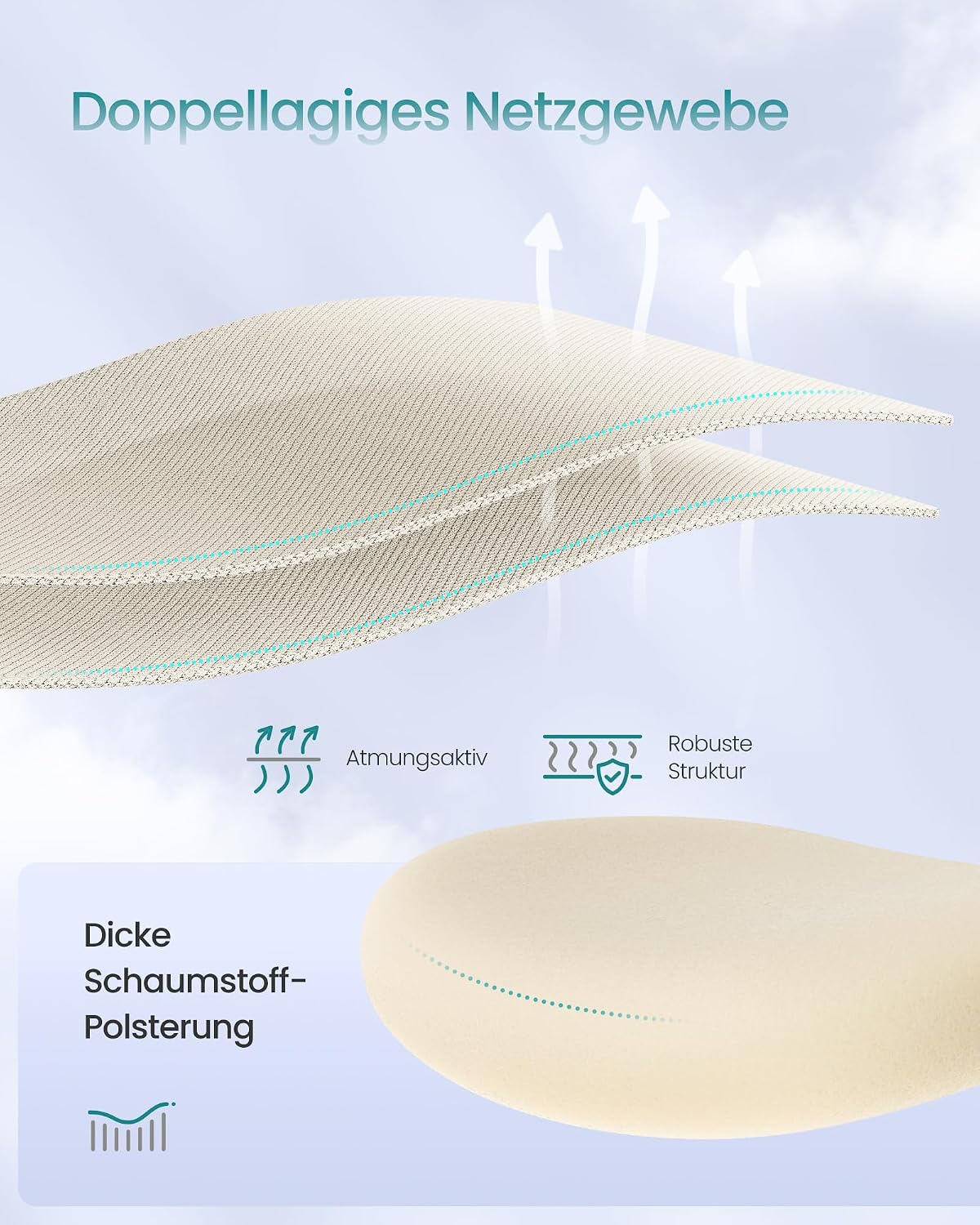 Thumbnail 5 de SONGMICS Bürostuhl ergonomisch leistungsstark und komfortabel