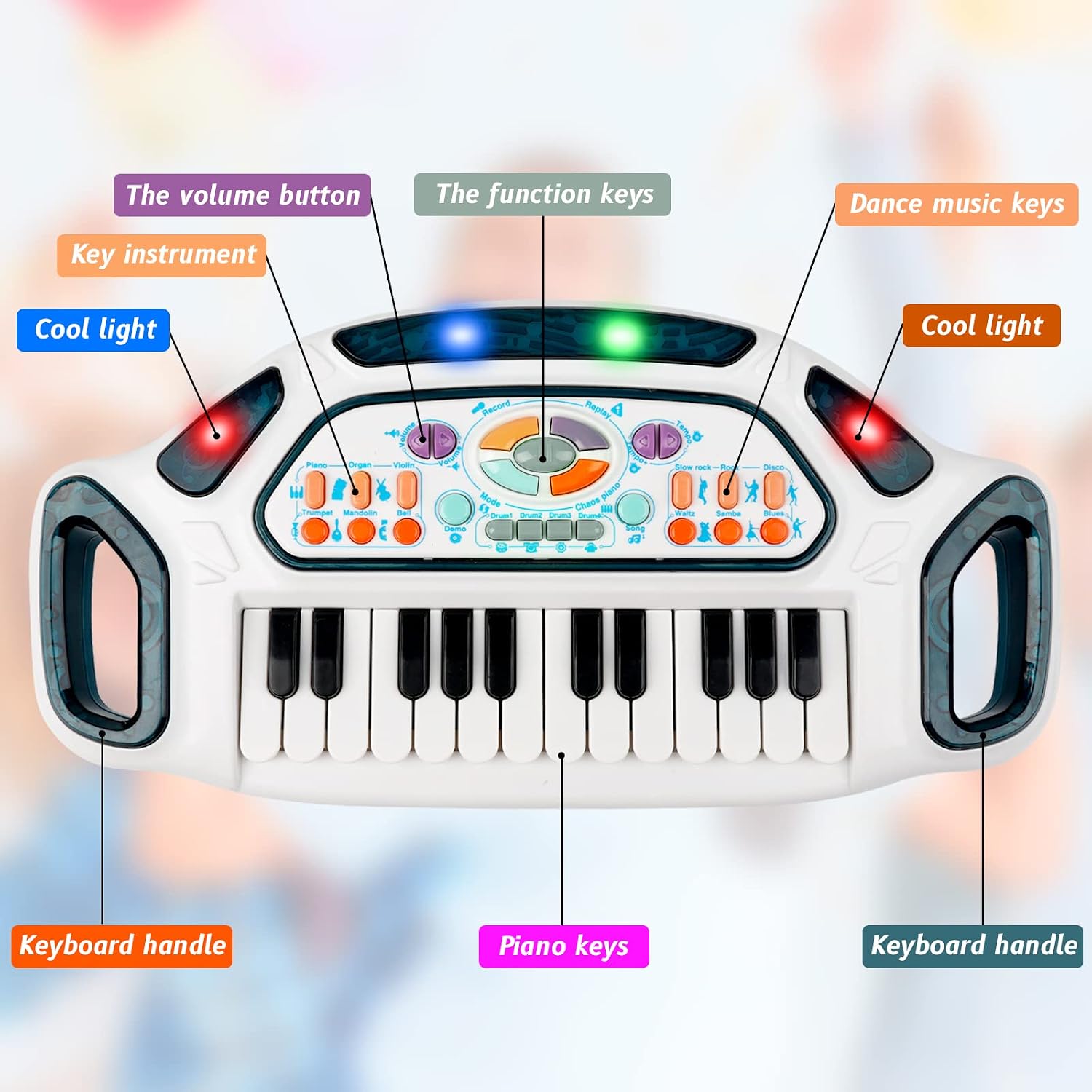 Thumbnail 1 de Shayson 24-key Toddler Piano Keyboard