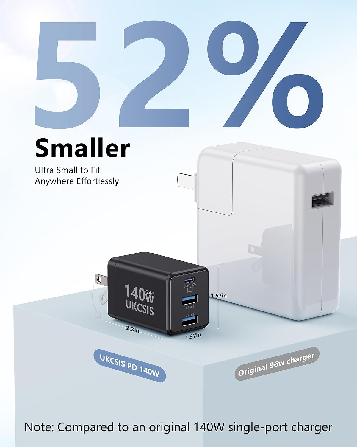 Detalle de USB-C Laptop Charger Block, 140W