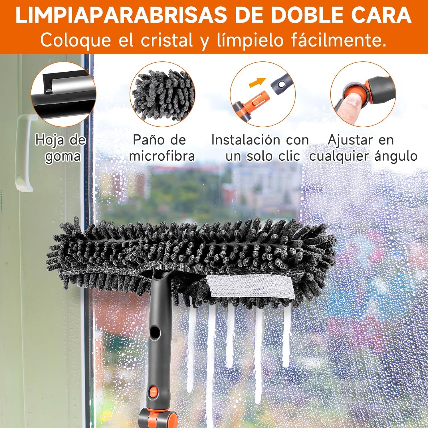 Thumbnail 4 de Kit 2 en 1 limpieza de ventanas con barra extensible