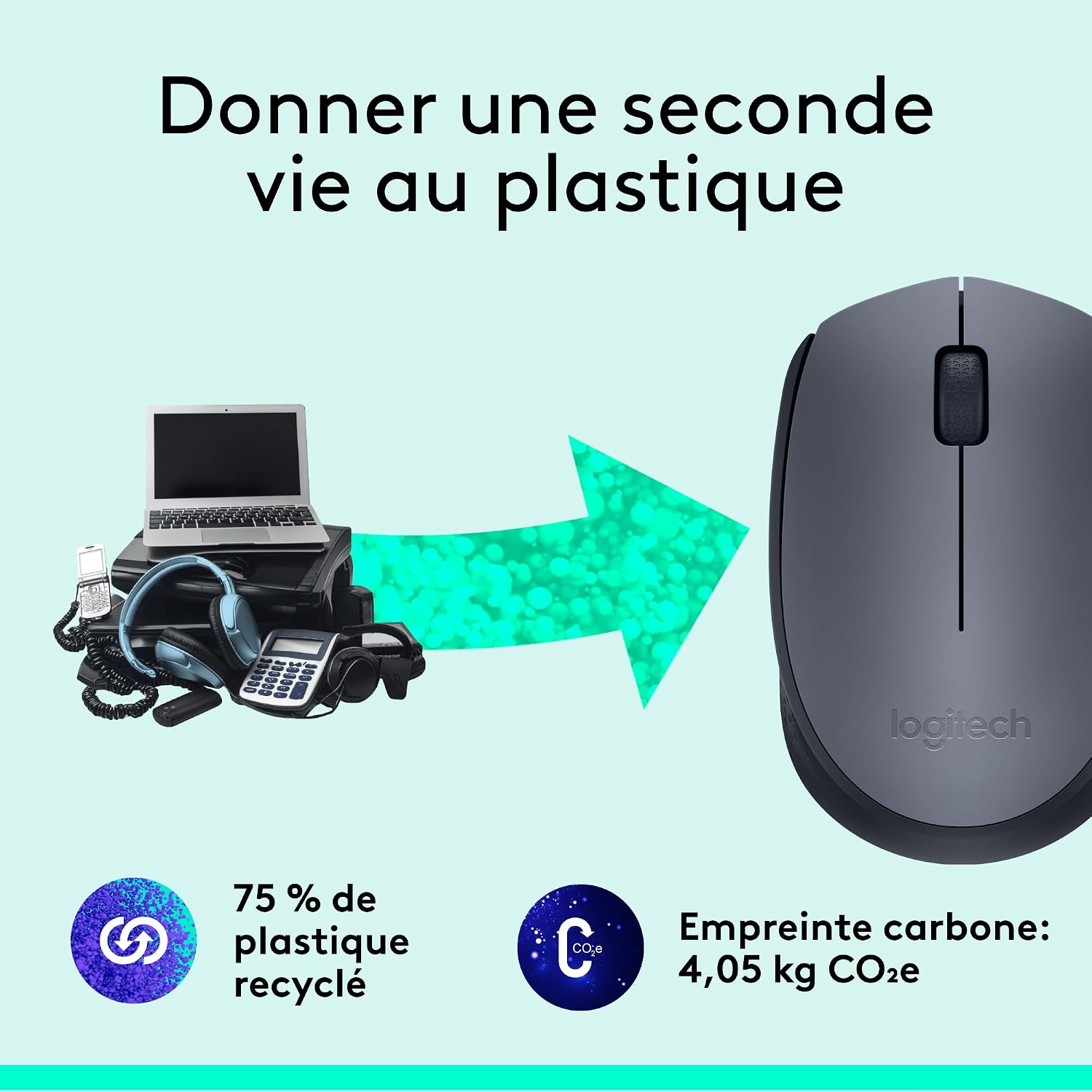 Thumbnail 4 de Logitech M170 Souris Sans Fil: ambidextre, longue durée et connexion fiable