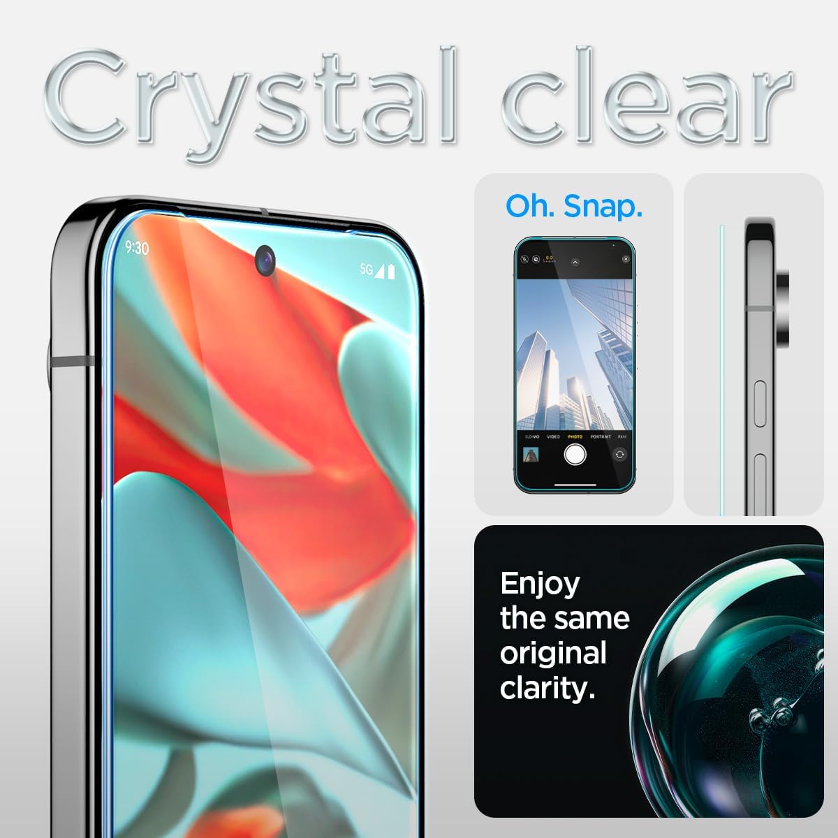 Detalle 2 de Spigen Glas.tR EZ Fit para Google Pixel 9 Pro XL 📱Protección y Facilidad