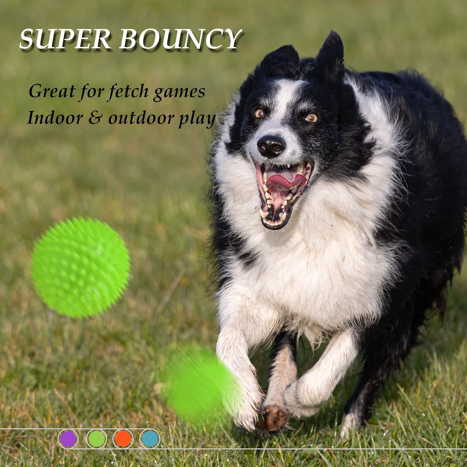 Thumbnail 4 de Ousiya Thickened 12 cm Squeaky Dog Toy Ball for Aggressive Chewers