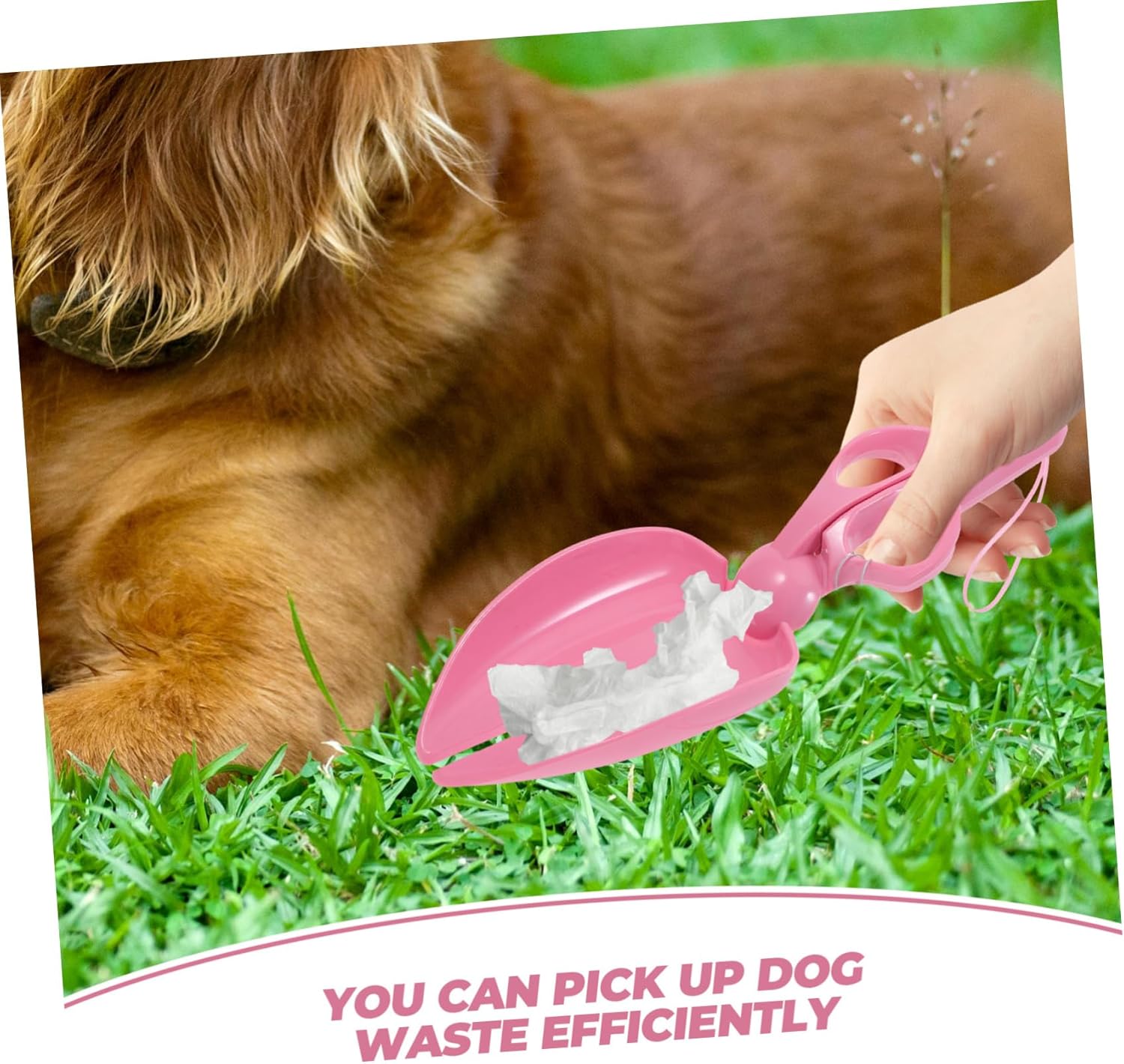 Detalle de Milisten Handheld Pooper Scooper for Small Dogs with Scissor Mechanism