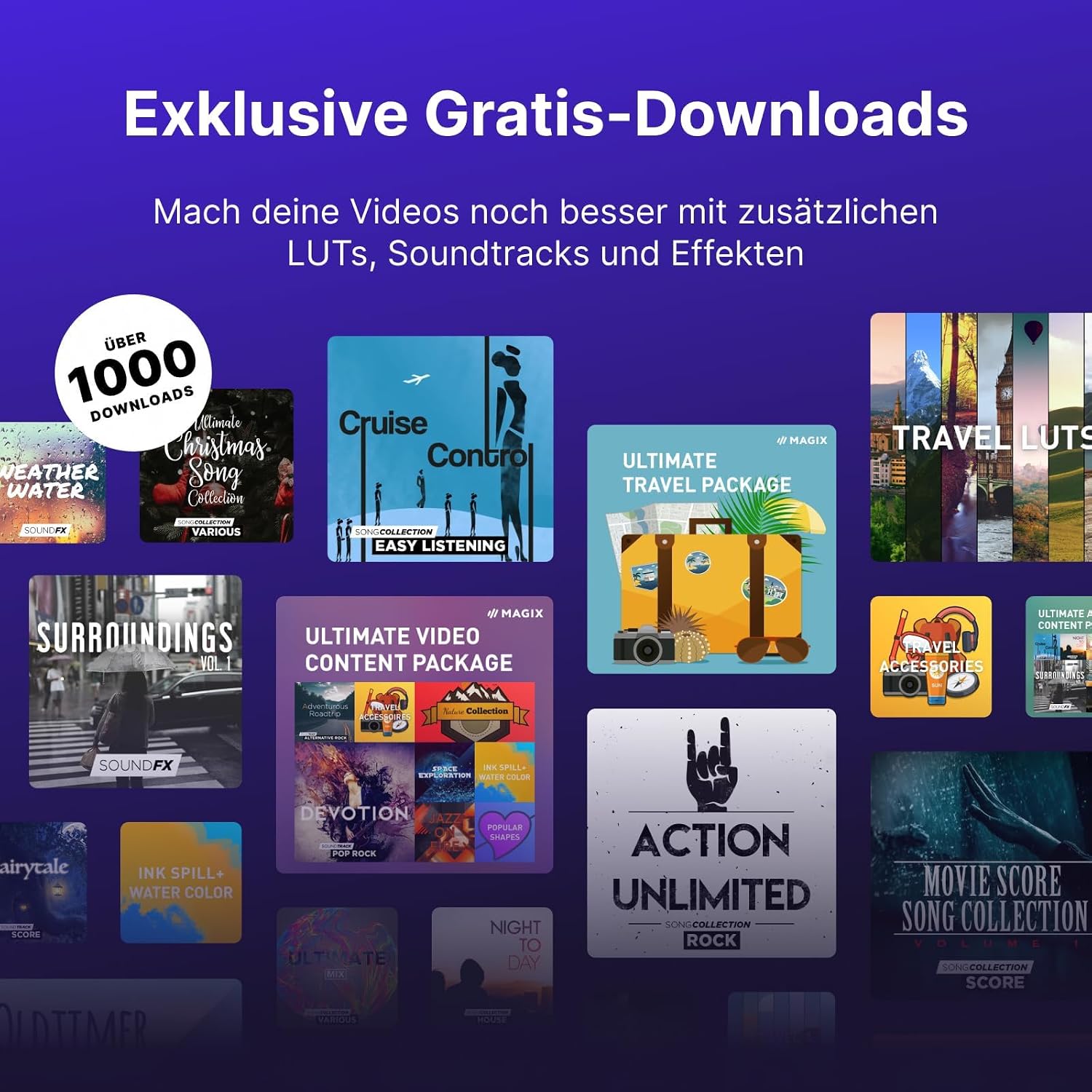 Detalle 2 de MAGIX Video deluxe Ultimate 2026 – Videobearbeitung für Windows 10/11, 2 Geräte, deutsch entwickelt