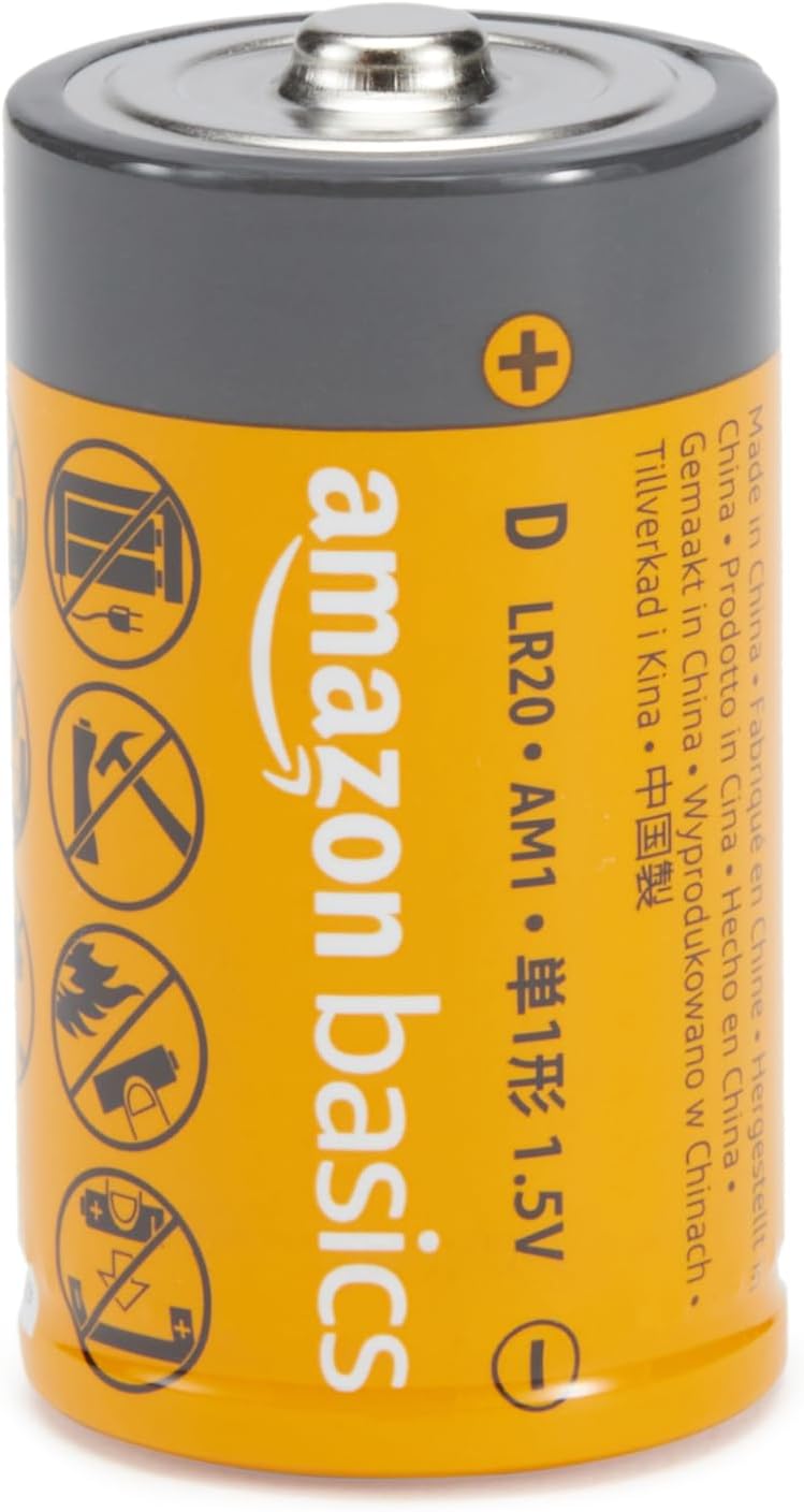 Thumbnail 1 de Amazon Basics 24-Pack D Cell 1.5V Alkaline Batteries (5-Year Shelf Life)