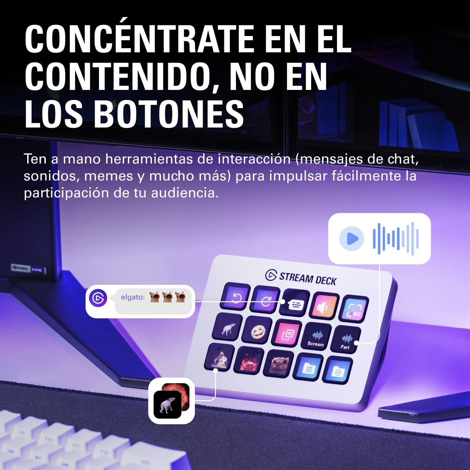 Thumbnail 6 de Elgato Stream Deck MK2 White 15 teclas