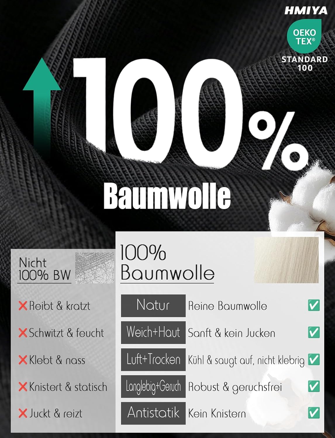 Thumbnail 3 de HMIYA Henley Kurzarm T-Shirt für Herren – Baumwolle, Knopf-Detail, Color-Blocking Ärmeln