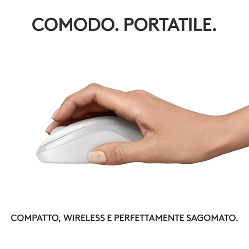 Detalle de Logitech M240 Silenzioso Bluetooth Mouse: compatto, wireless e con rumore ridotto