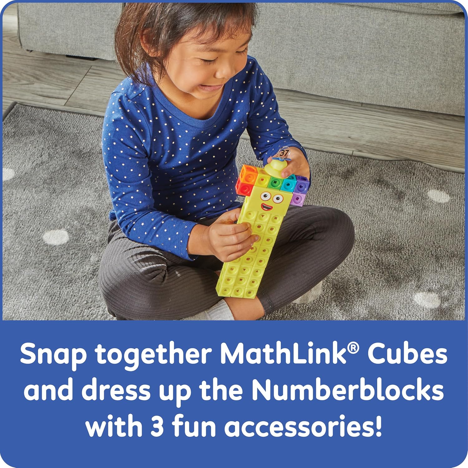 Thumbnail 3 de ETA hand2mind Numberblocks 31-40 MathLink Cubes Activity Set｜数字ブロック組み立て・算数カード付き