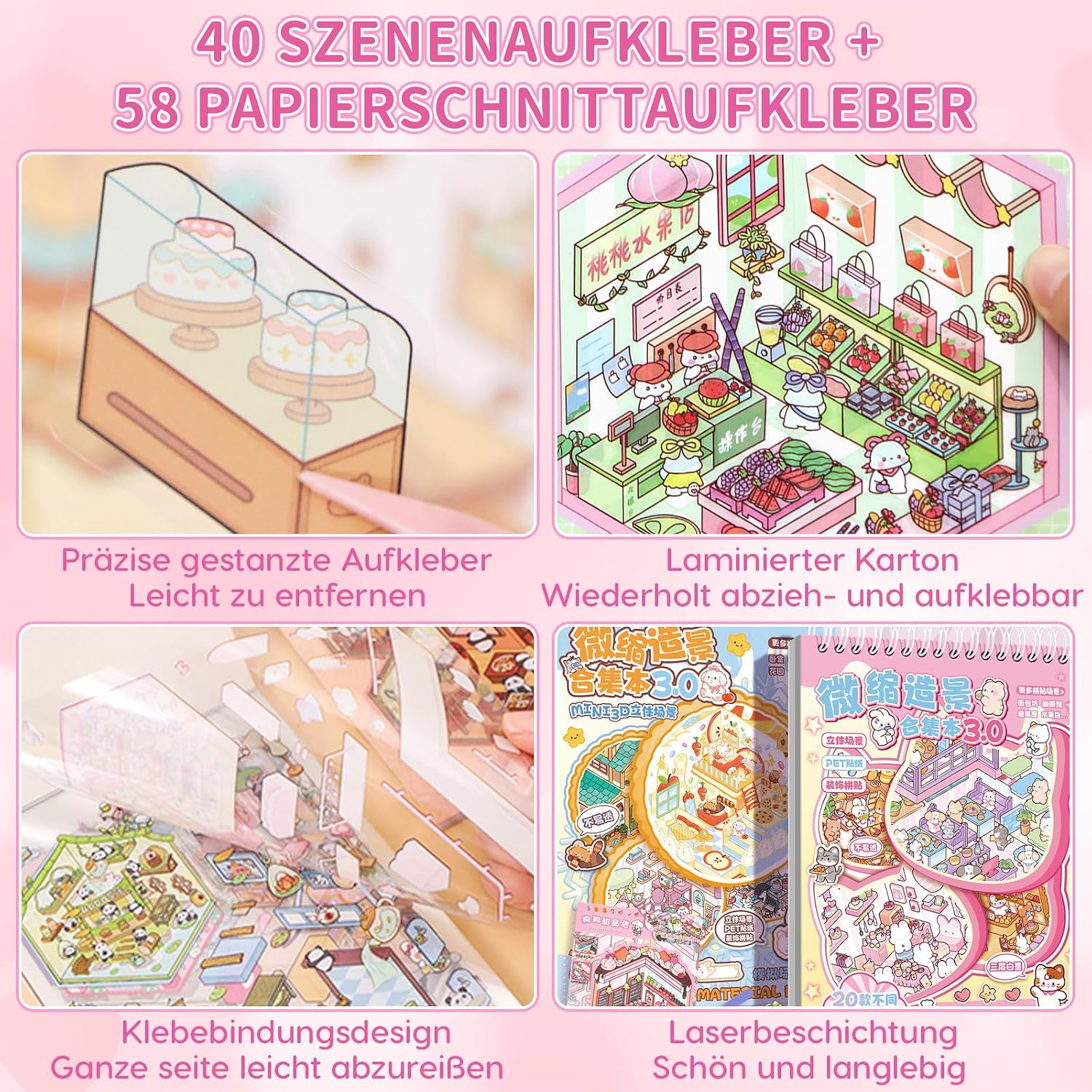 Thumbnail 1 de DIY 3D Haus Sticker Set mit 40 Sets