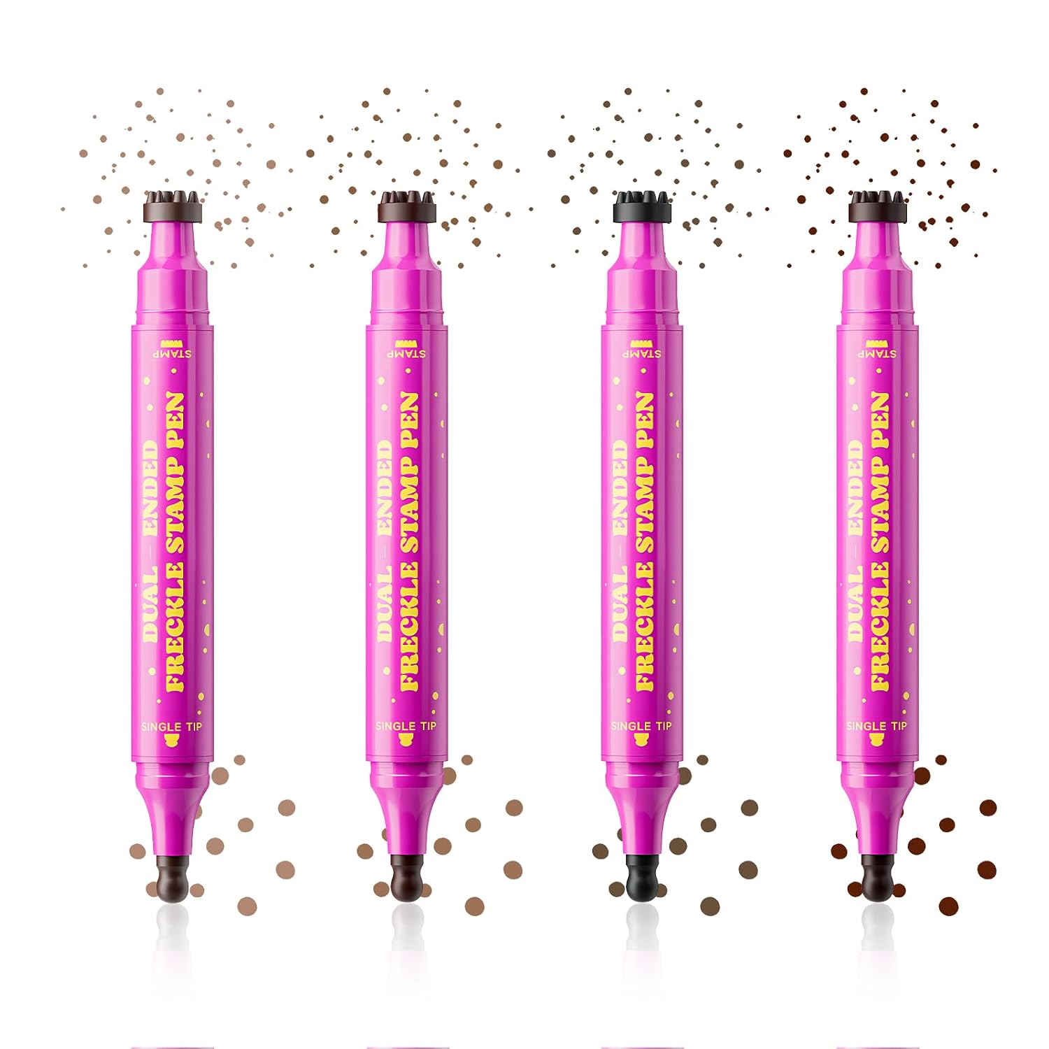 Detalle de Jolilab Dual-Ended Freckle Stamp Pen, Shades 02 + 04, Sponge Stamp and Precision Tip