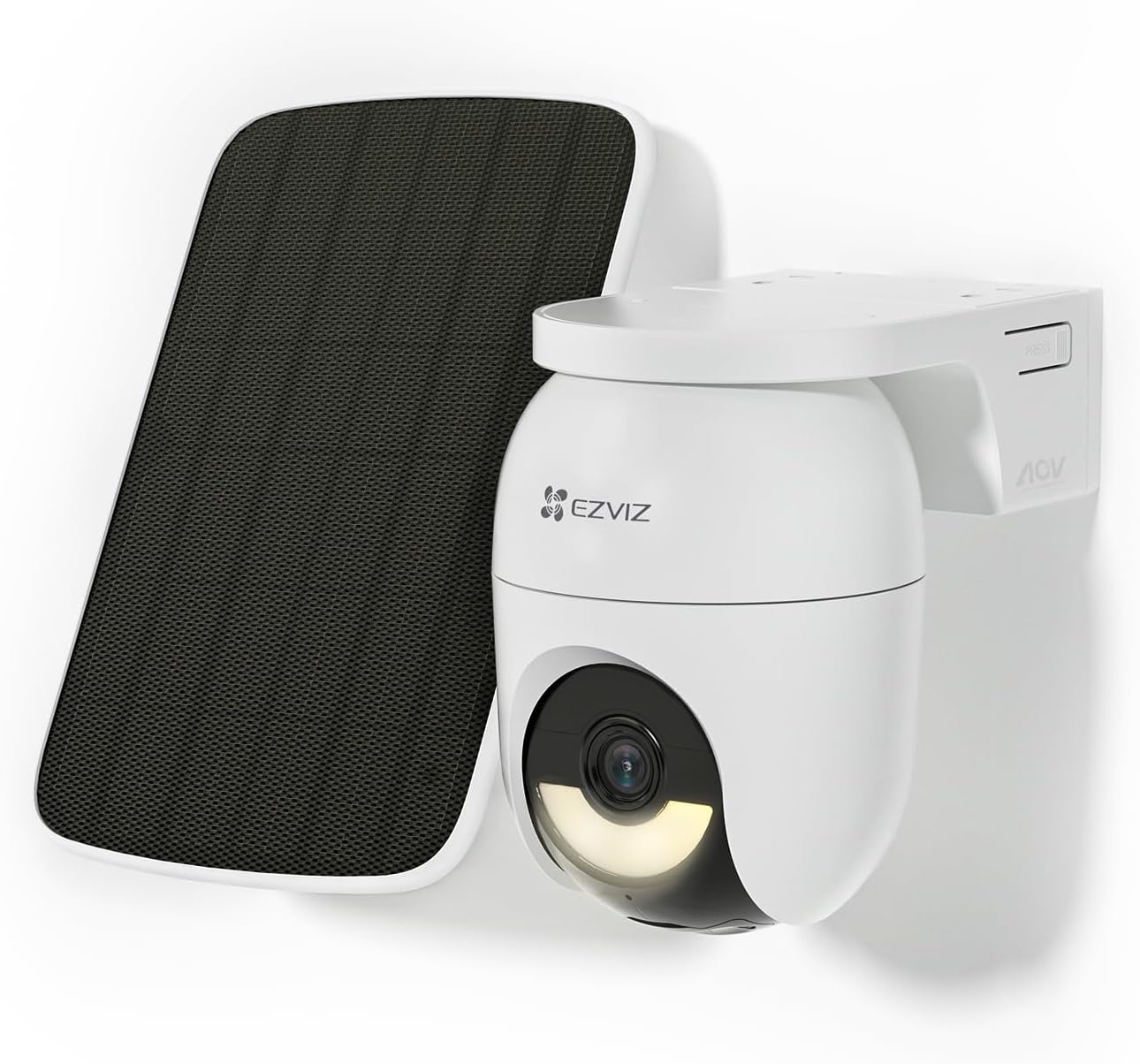 Detalle de EZVIZ CB8 Lite Kit utomhuskamera med 4 MP, 360° PTZ och 5 W-solpanel