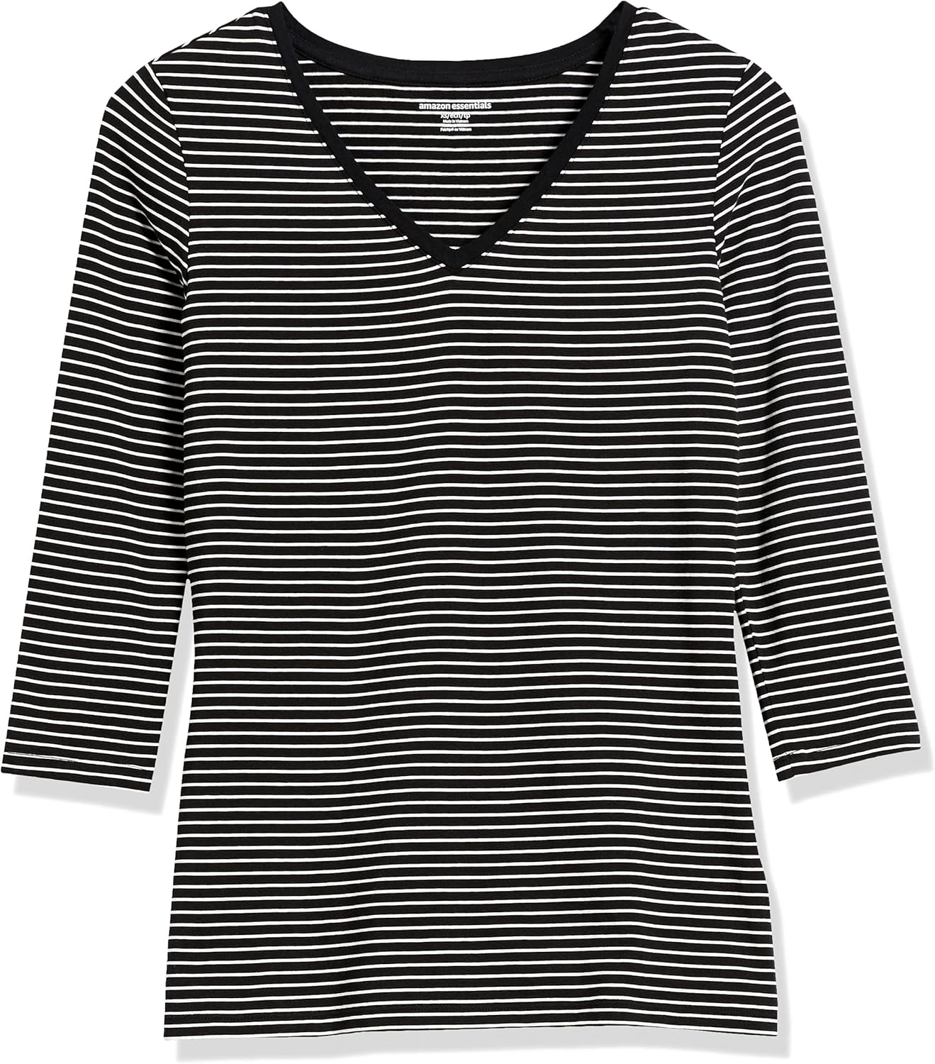 Thumbnail 4 de Amazon Essentials Women’s Regular-Fit 3/4 Sleeve V-Neck T-Shirt (Plus Size available)