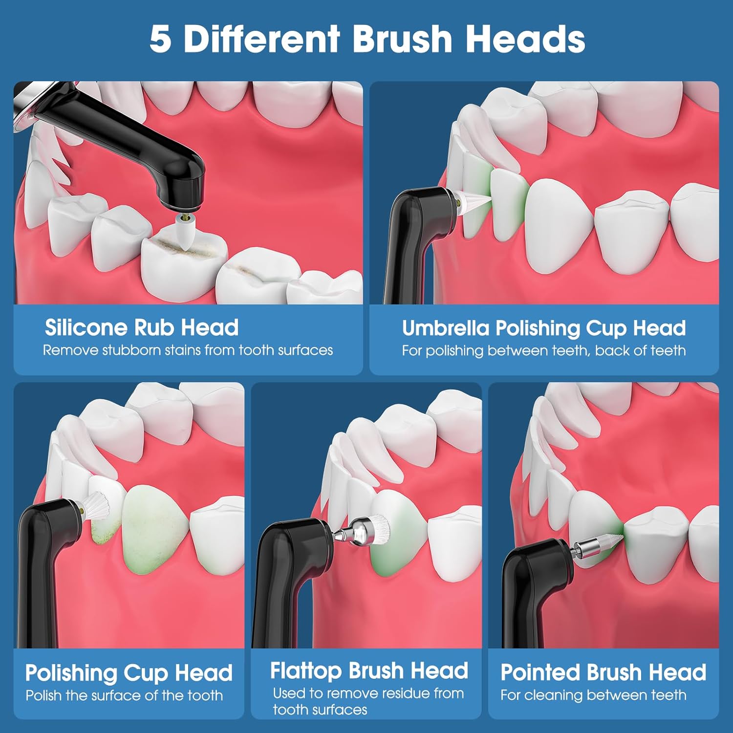 Thumbnail 4 de InFanso Tooth Polisher Plaque Remover for Teeth: A Practical Whitening Kit with 5 Modes