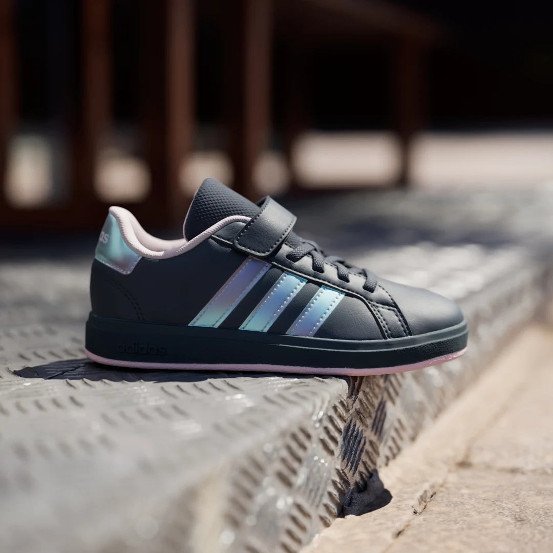 Detalle 2 de Zapatilla Grand Court 2.0 (Niños) de Adidas — azul