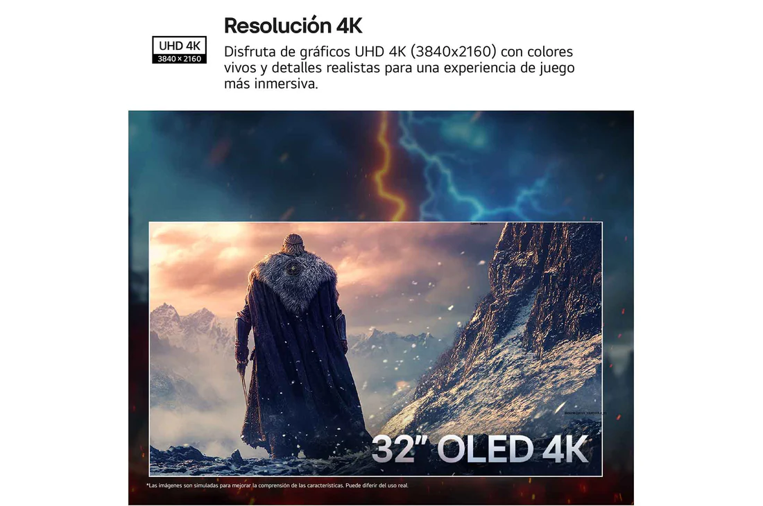 Thumbnail 4 de LG UltraGear 32GX850AX-B Monitor gaming OLED 32" 4K 165/330 Hz