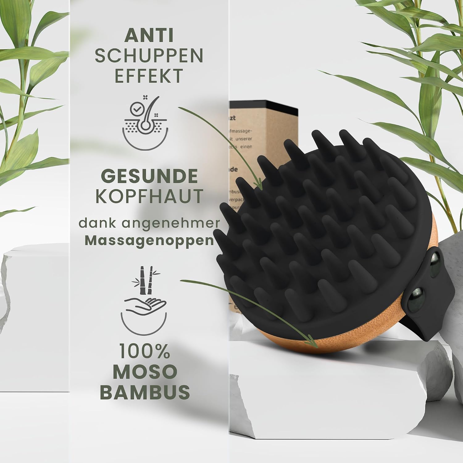 Thumbnail 1 de BAMBUA Kopfhaut Massagebürste