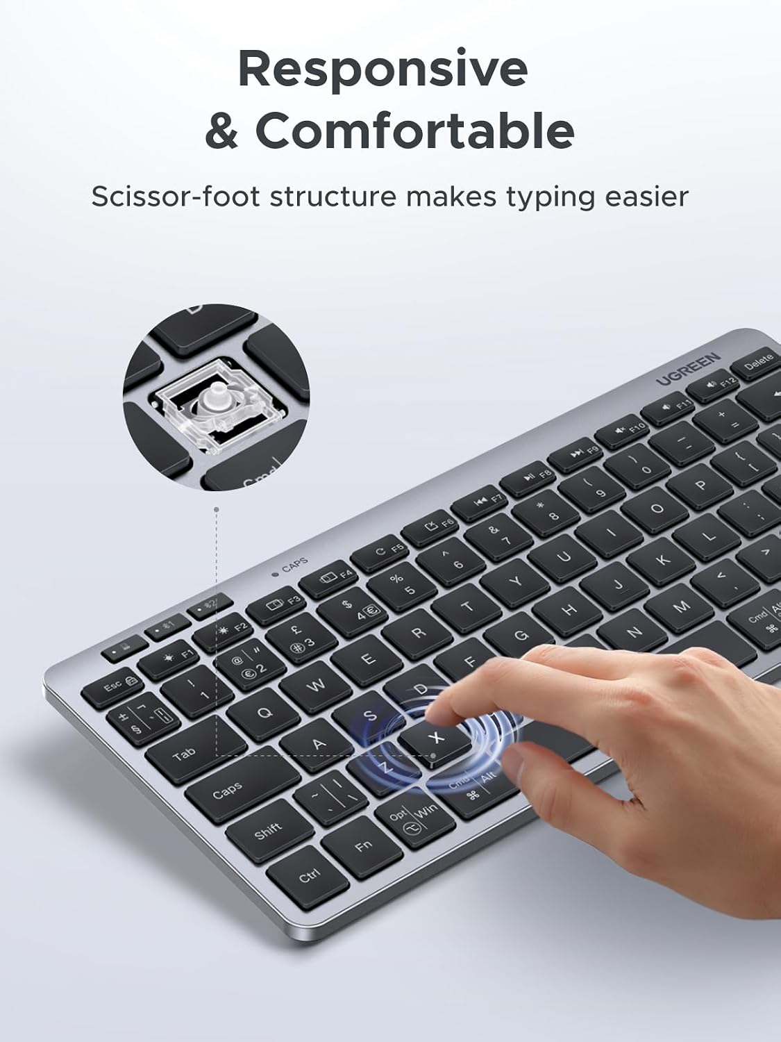 Thumbnail 4 de UGREEN Wireless Keyboard Bluetooth 5.3, 500‑day battery ⌨