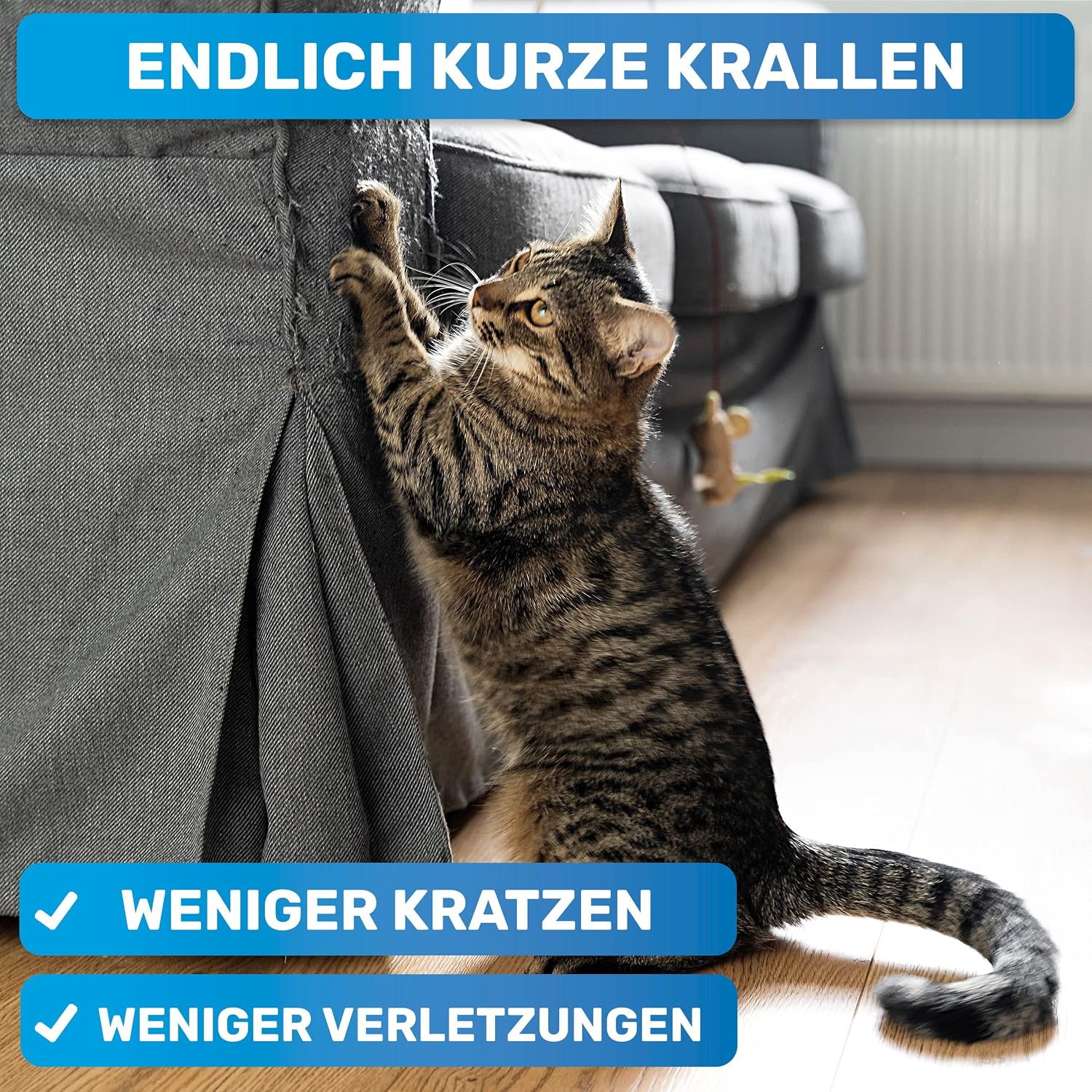 Detalle de BluePet Mini-Krallenschere: Präzise, schonend und einfach für Katzen, Hunde, Kaninchen & Welpen