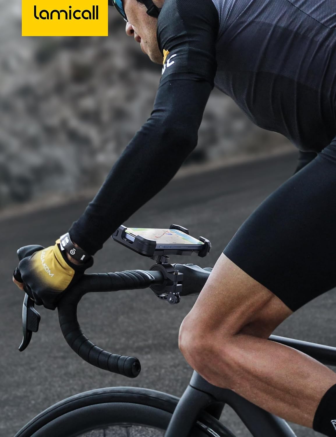 Thumbnail 6 de Lamicall Supporto Telefono Bicicletta: portabicicletta universale, resistente e a prova di urti per manubri 15–40 mm