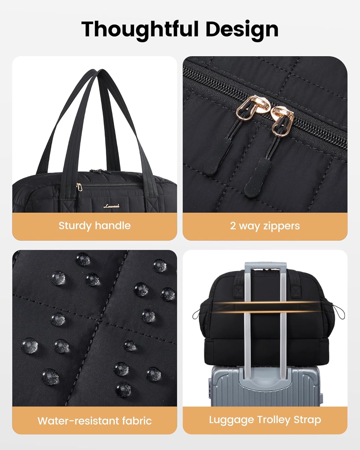 Detalle 2 de LOVEVOOK Reisetasche 35L mit Schuhfach