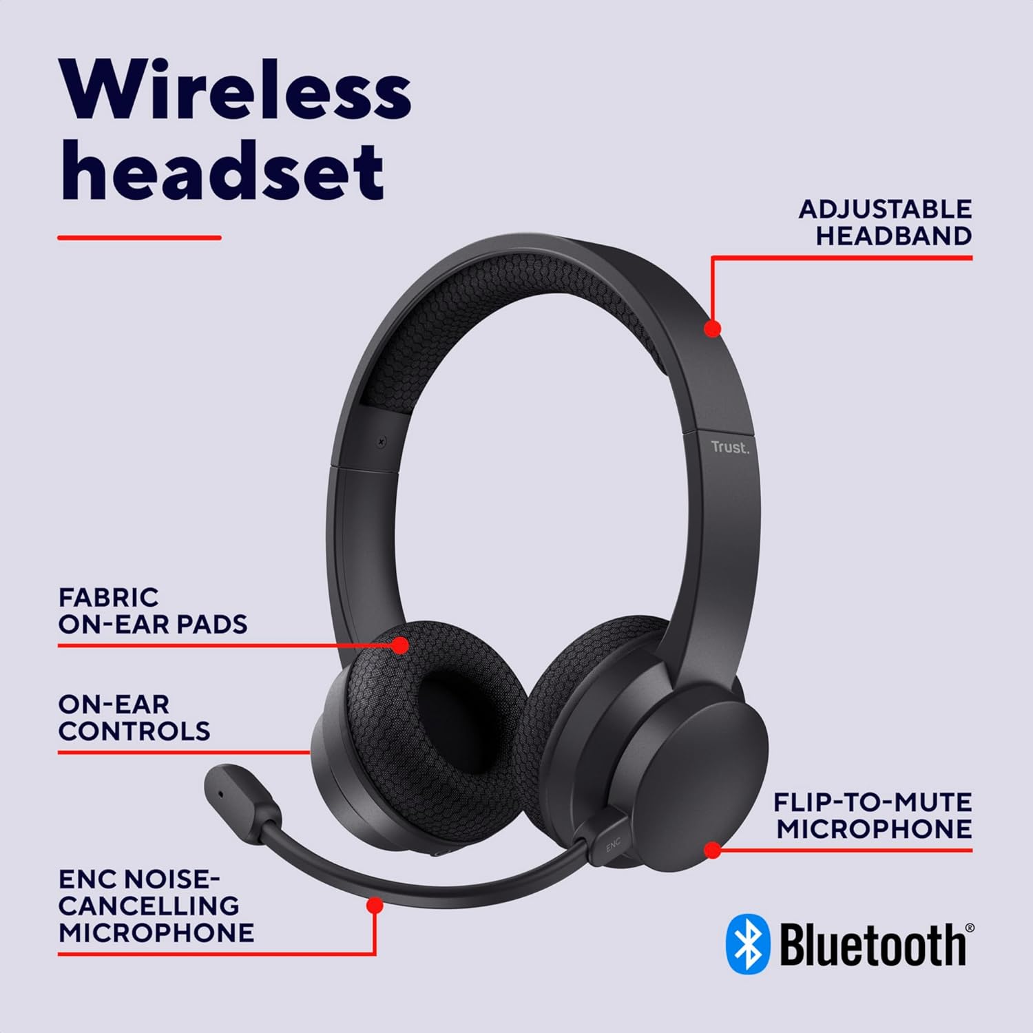 Thumbnail 1 de Trust Roha II Wireless Headset 24h