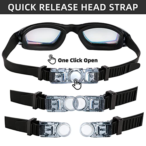 Thumbnail 7 de MUETKNYE Swim Goggles 2 Pack: Anti-Fog, Leak-Free Fit Aqua/Rose