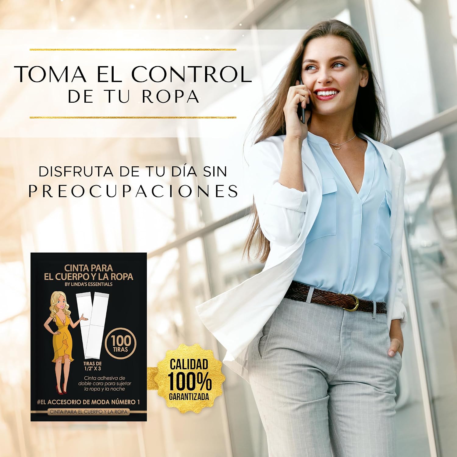 Thumbnail 5 de Cinta doble cara ropa y piel 100 unidades