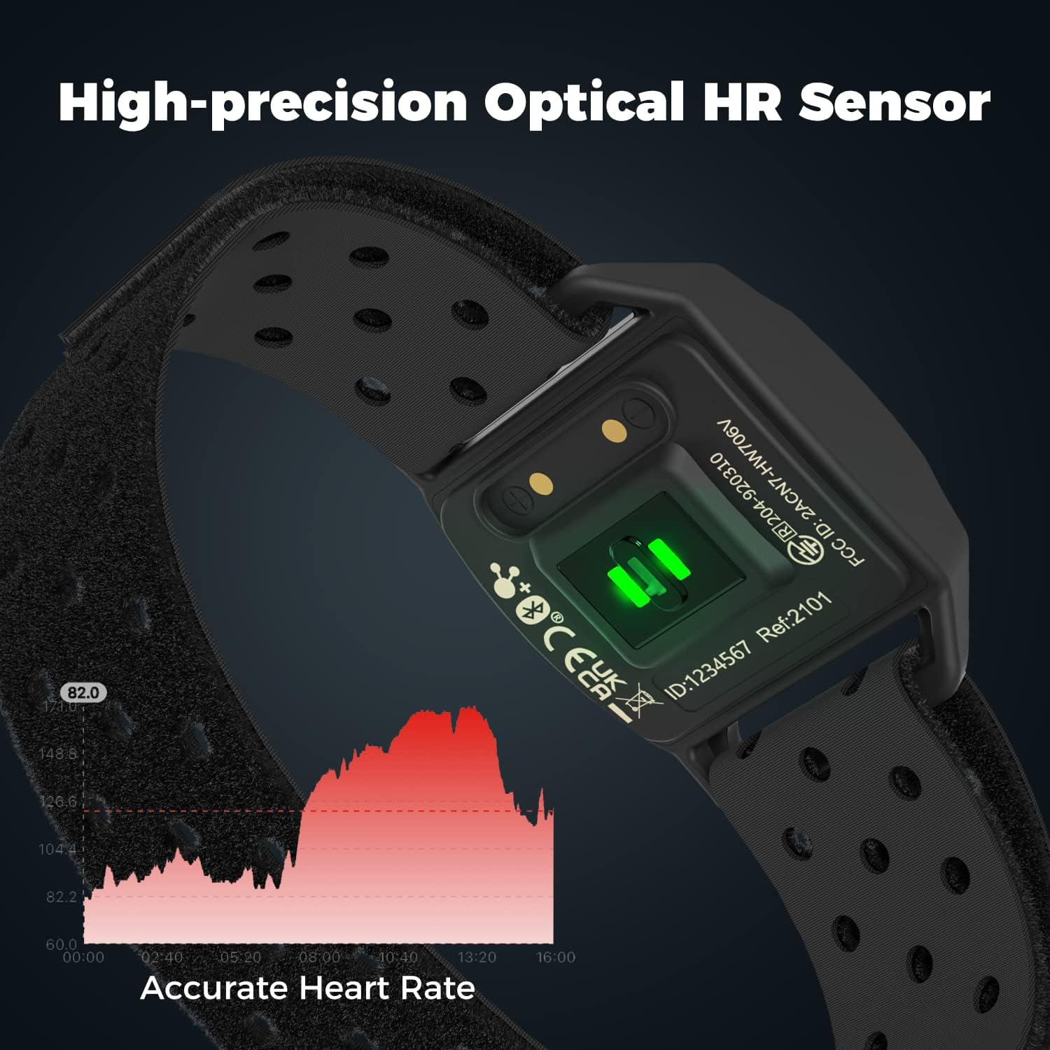 Detalle 2 de COOSPO Heart Rate Armband Bluetooth 4.0