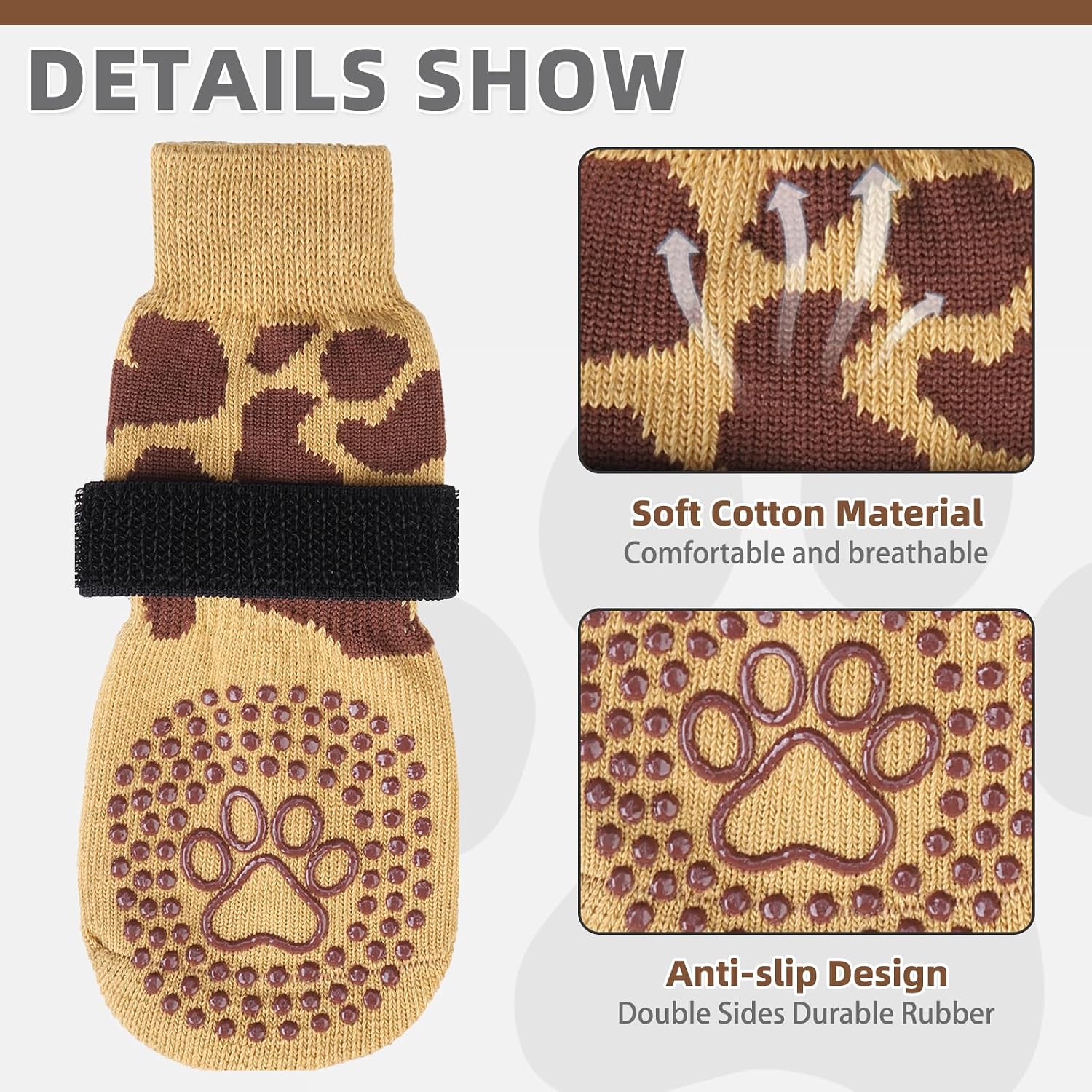 Detalle de KOOLTAIL Dog Socks Small/Medium