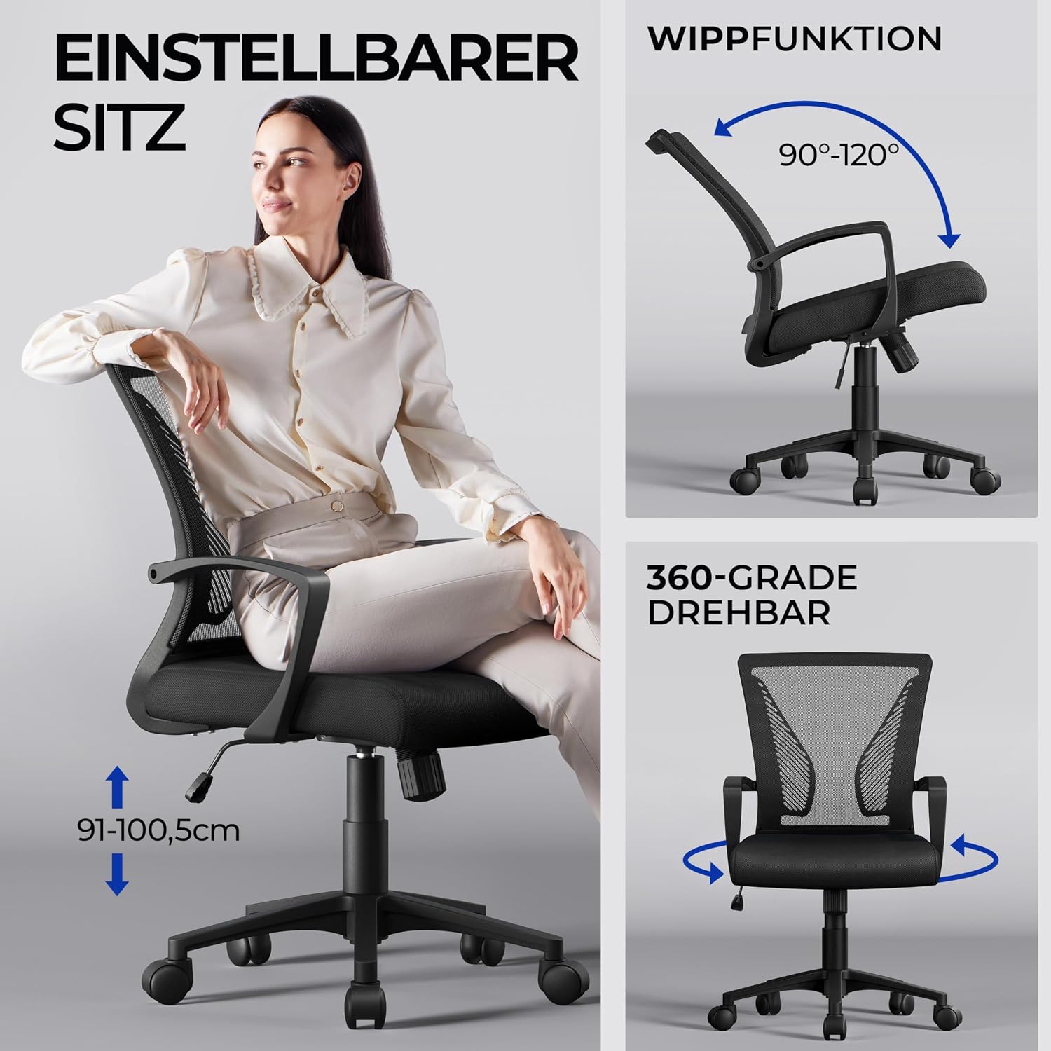 Thumbnail 5 de Yaheetech Bürostuhl Ergonomisch 136 kg