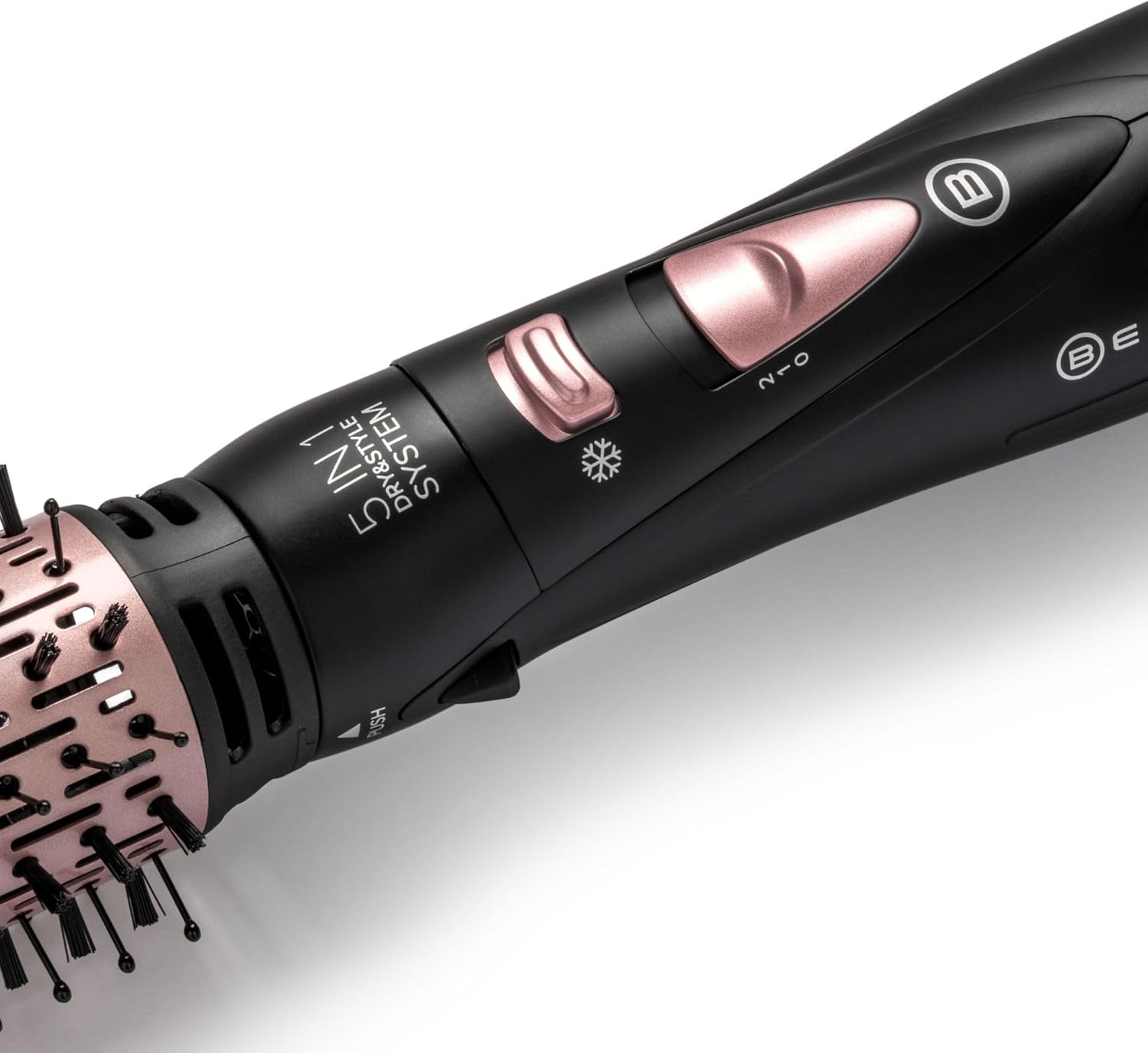 Detalle de Bellissima Imetec GH30 1000: Spazzola ad Aria Calda 5 in 1 per Capelli Lisci, Mossi e Ricci
