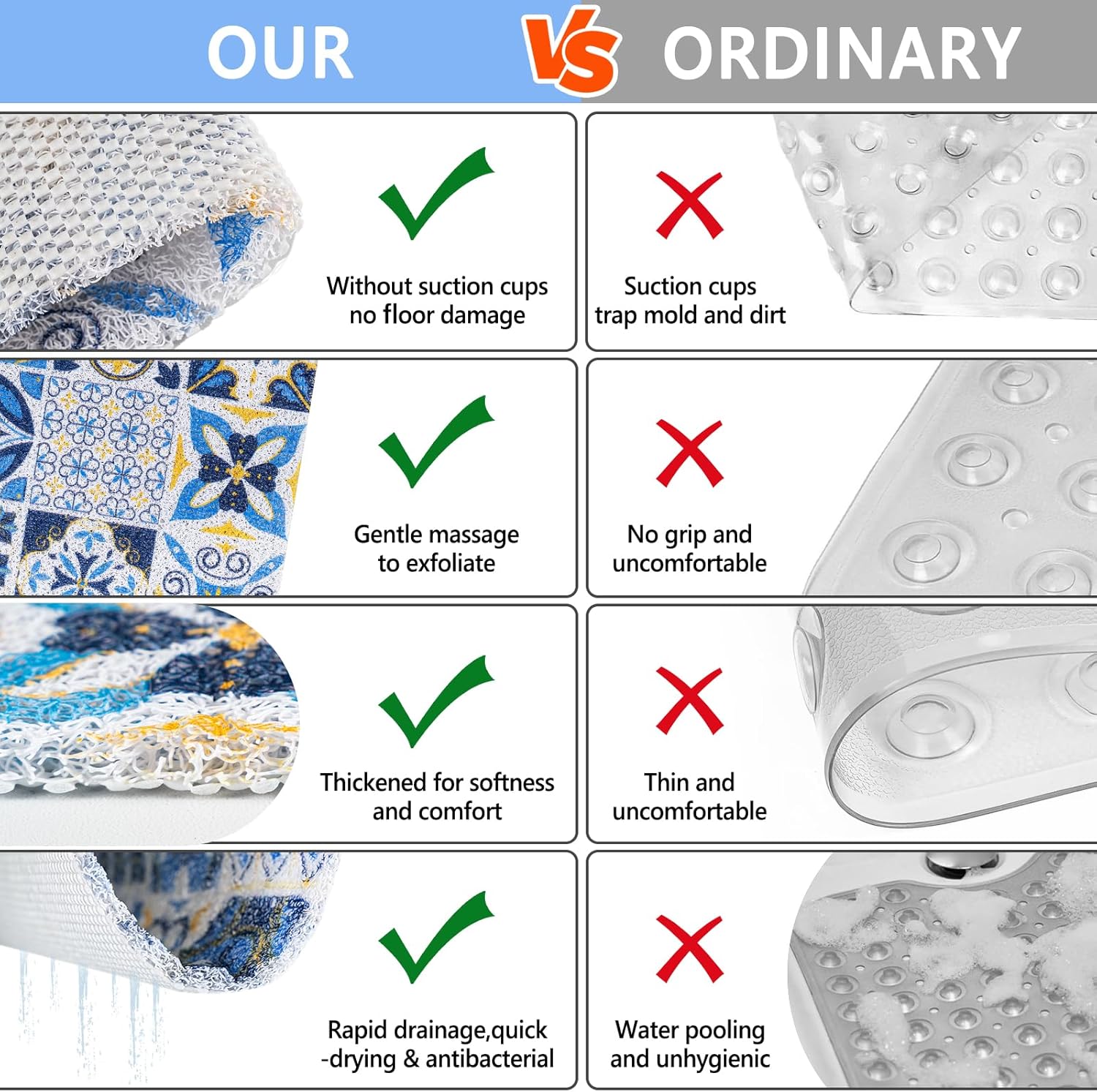 Thumbnail 6 de Capslpad Square Shower Mat 53x53cm