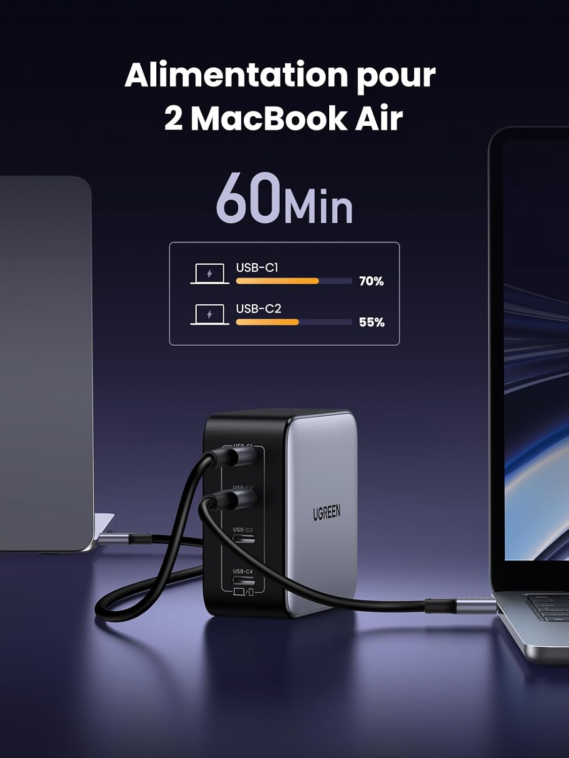 Thumbnail 3 de UGREEN Nexode 100W chargeur USB-C rapide