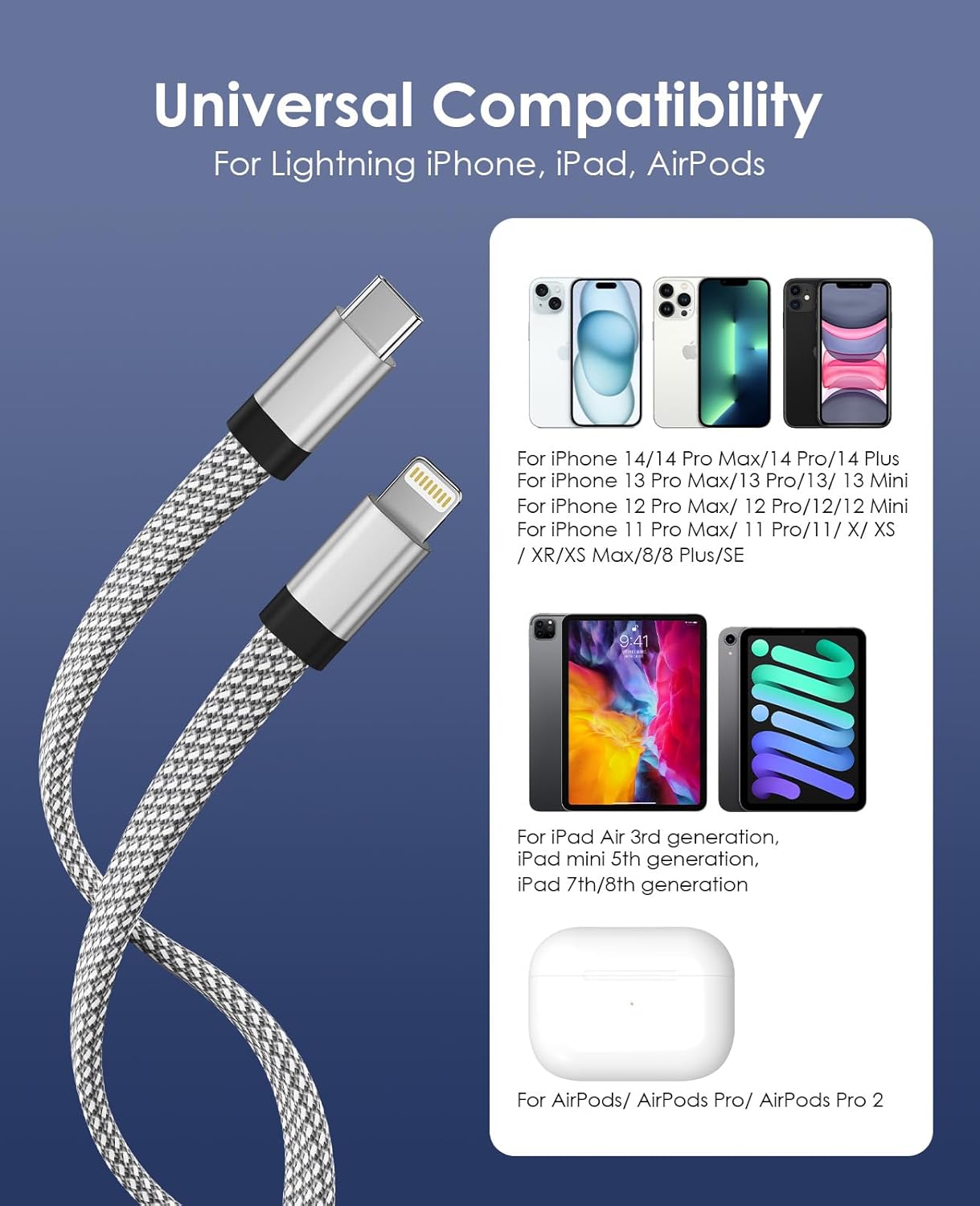 Thumbnail 6 de Magtame Cavo USB-C a Lightning 1.5M Magnetico: carica rapida, design piatto e retrattile