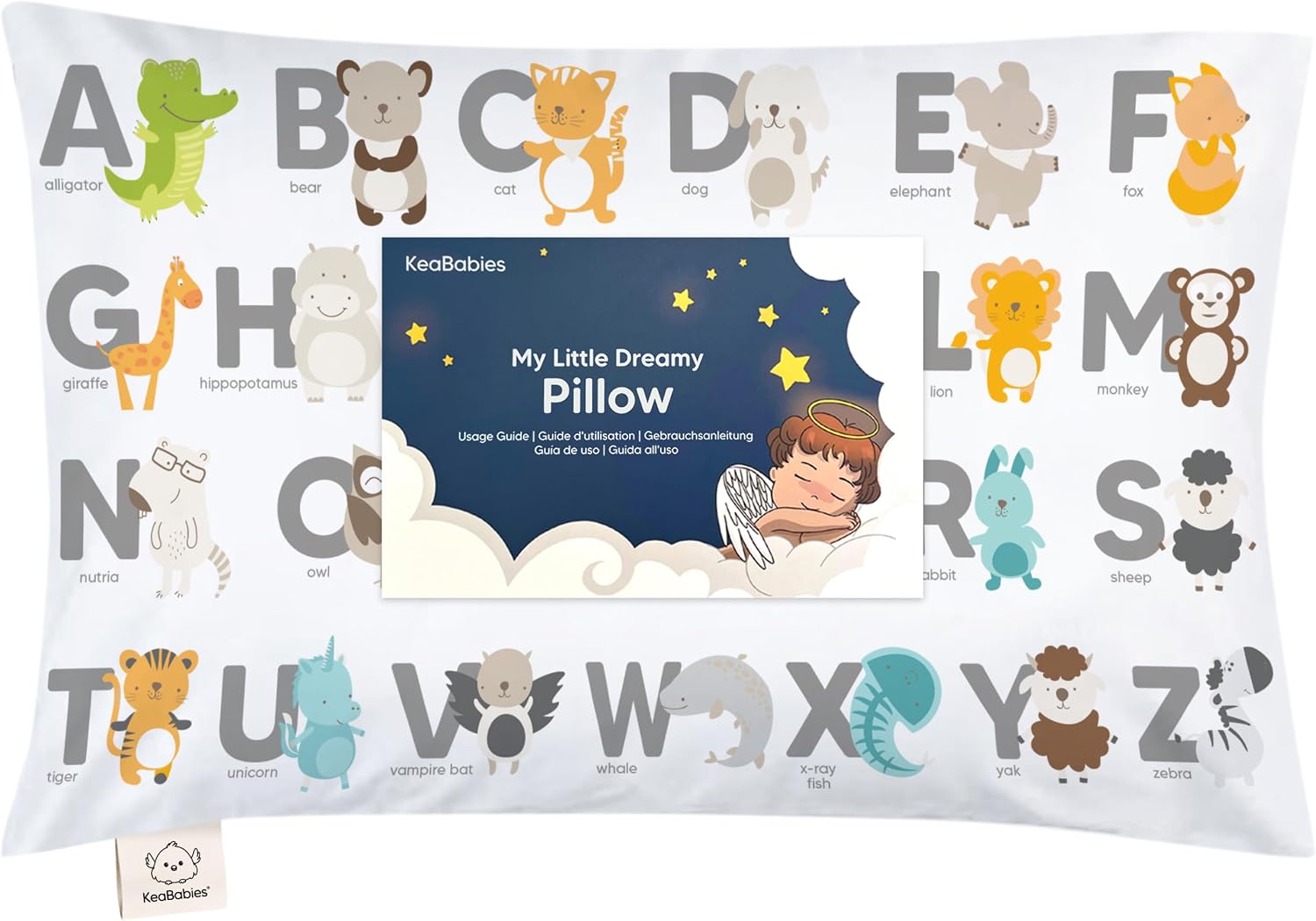 Thumbnail 3 de KeaBabies Toddler Pillow with Pillowcase (13x18) for Ages 2–5, Organic Cotton Travel Bed Pillow