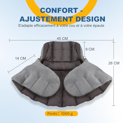 Detalle de UNCN Coussin Chauffant Micro-ondes pour le Cervical — Bouillotte Micro-Onde