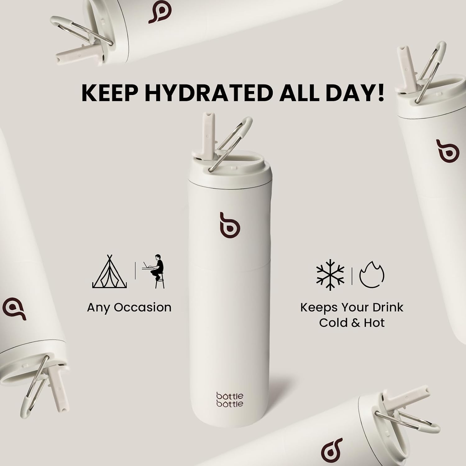 Thumbnail 4 de Bottle Bottle Stainless Steel 700ml water bottle 🚰