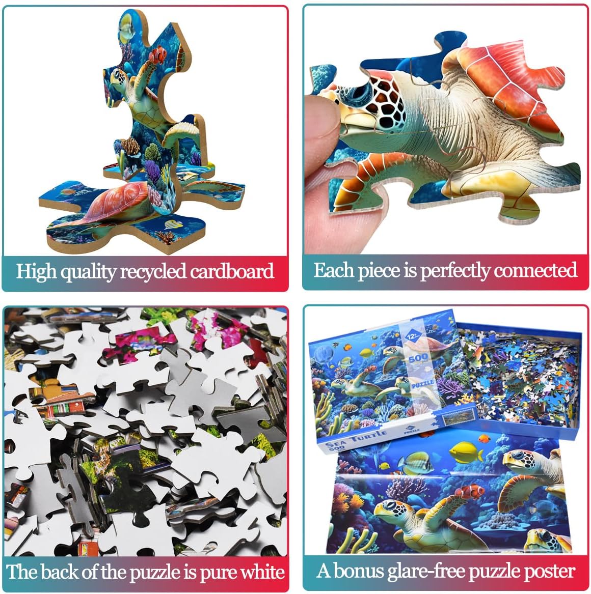 Detalle de Jigsaw Puzzles 500 Pieces Sea Turtle Puzzle