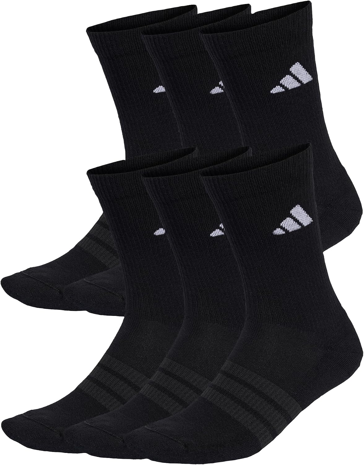 Imagen de adidas Unisex Cushioned Crew Socks 6 Pair Pack — comfortable everyday cushioning en OfertitasTOP
