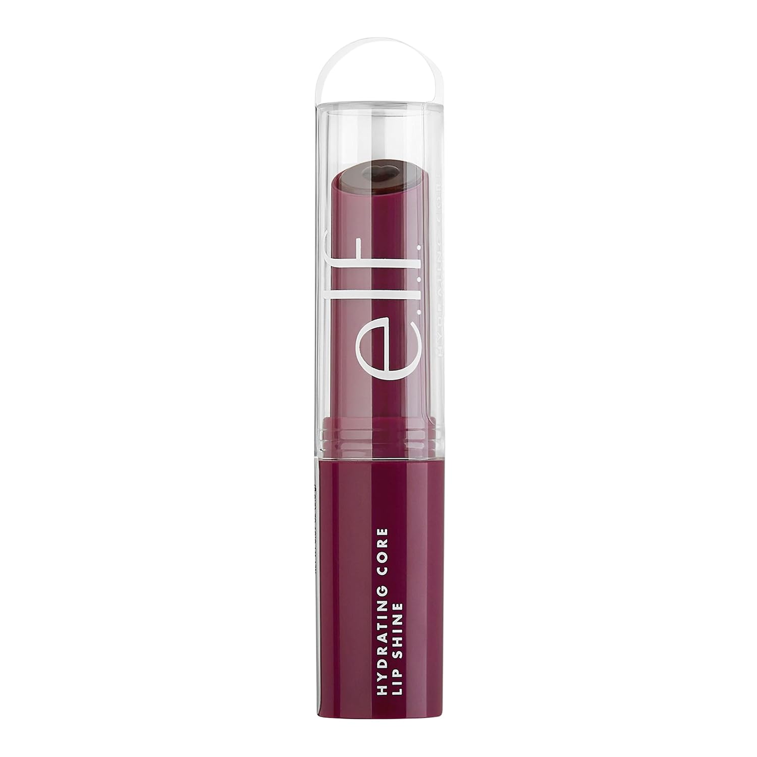 Detalle de e.l.f. Hydrating Core Lip Shine with Shea Butter & Vitamin E in Ecstatic Deep Berry
