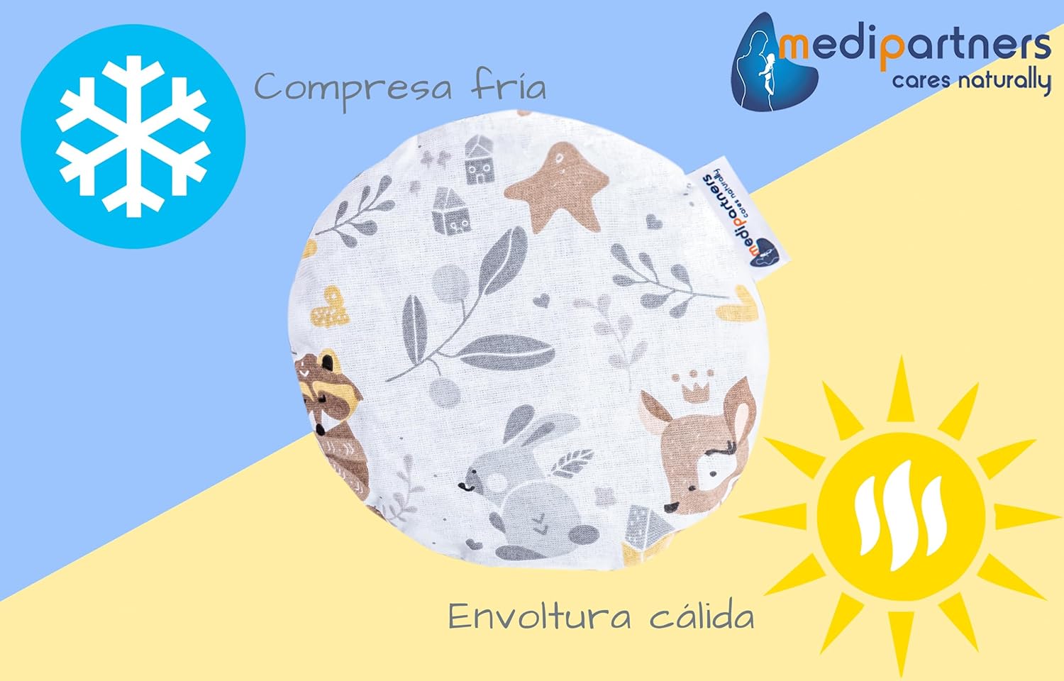 Thumbnail 4 de Medi Partners Almohada Térmica Bebés 100% Algodón 🦌