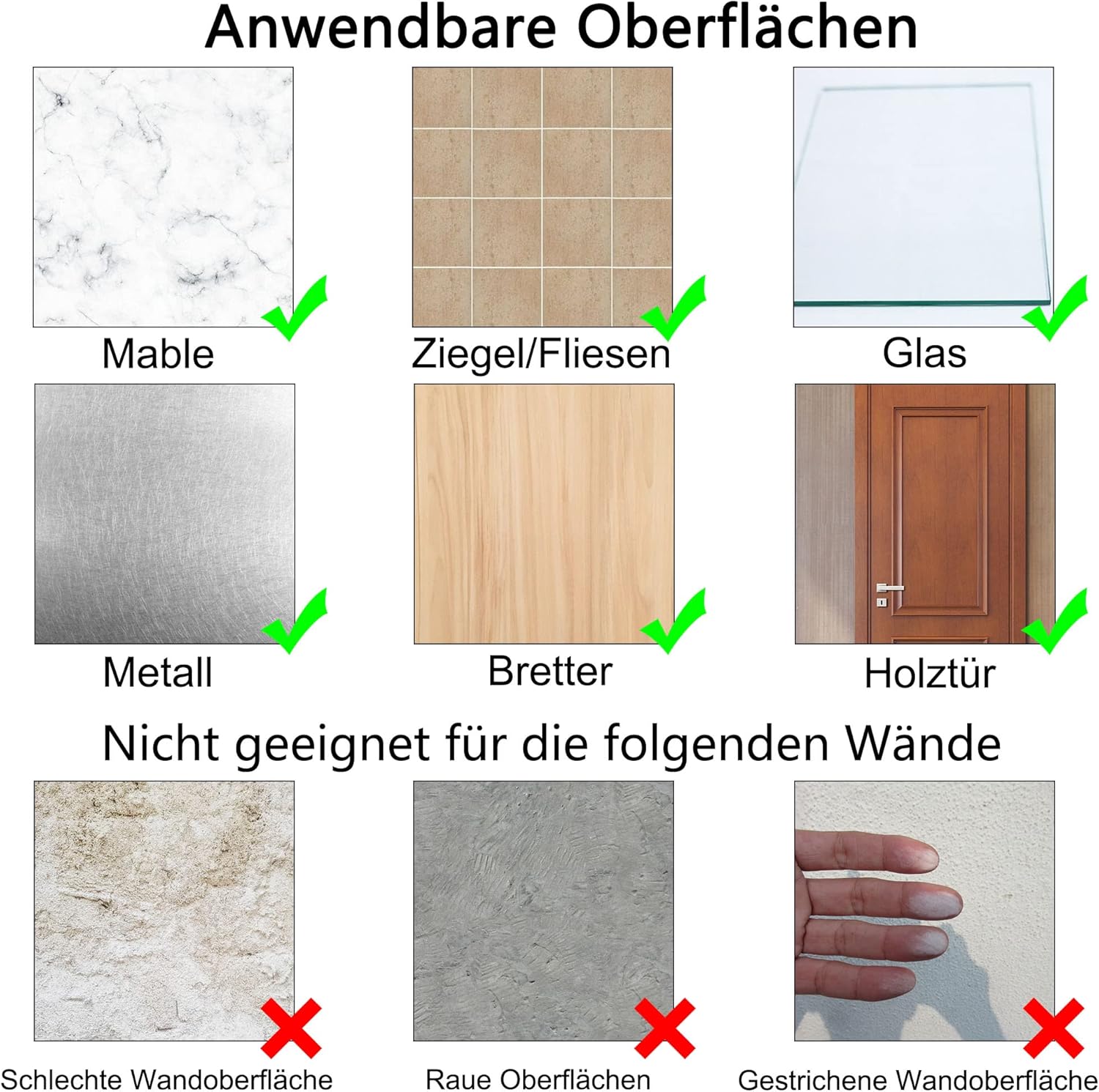Thumbnail 4 de Charfia Selbstklebende Haken 15 kg, 8er-Set