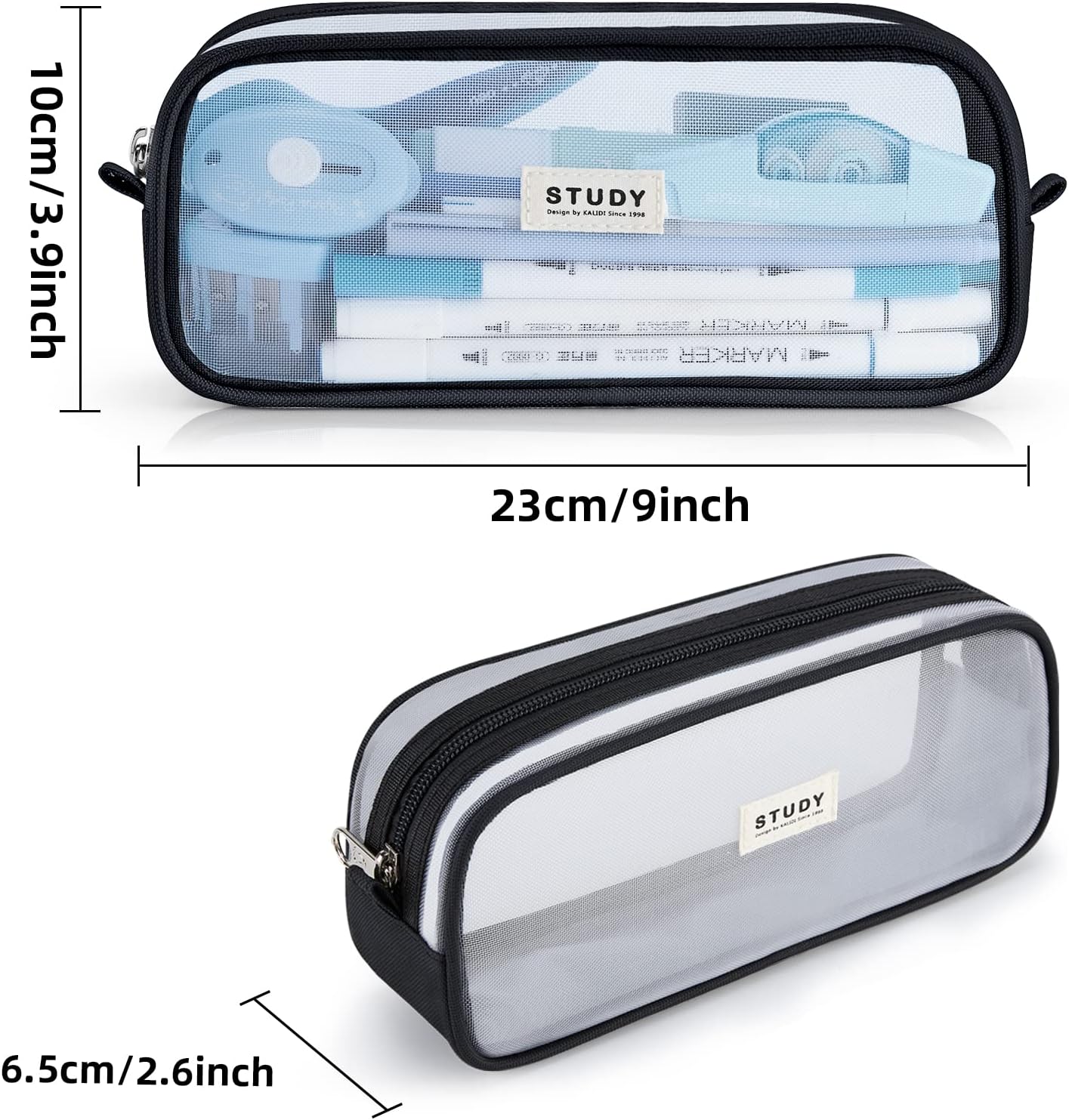 Detalle 2 de KALIDI Clear Pencil Case 23cm
